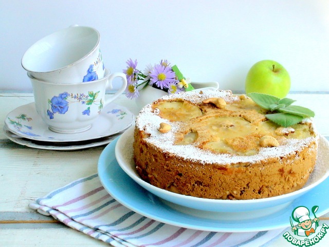 Apple-walnut Charlotte