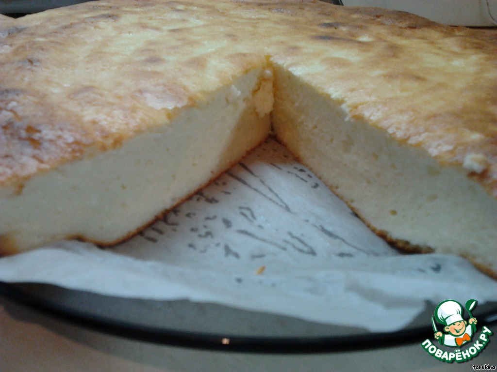 Curd casserole without flour and semolina