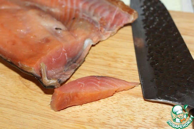 Salmon cold smoked