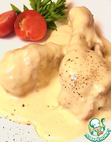 Chicken Alsatians in mustard sauce