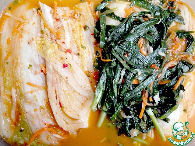 Kimchi salad Chinese cabbage