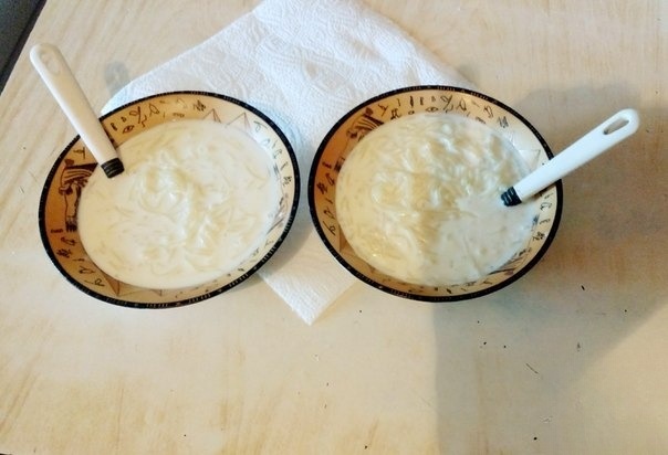 Milk soup with vermicelli