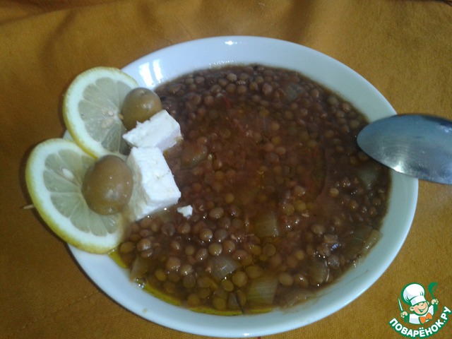 Vegetable lentil soup