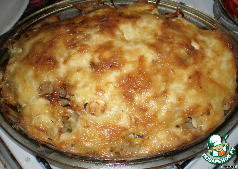 Potato gratin with chicken 