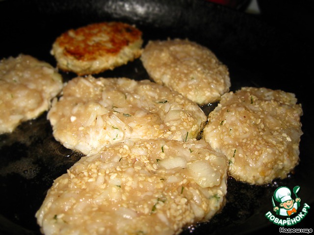 Chicken cutlet with rice