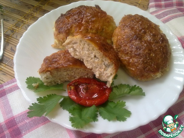 Chicken patties with oatmeal