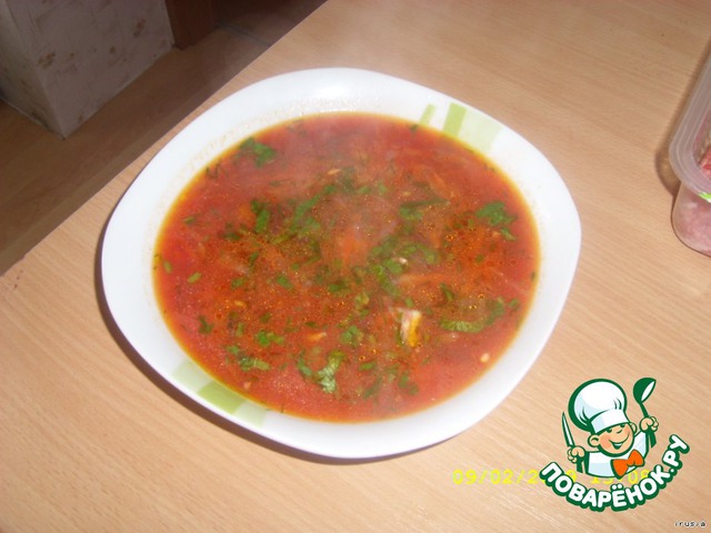 Borsch with sour