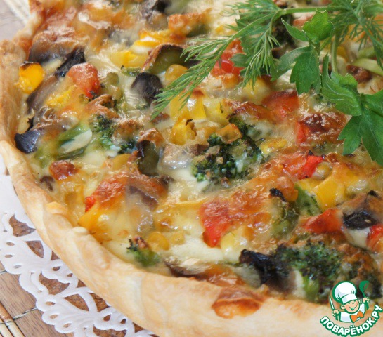 Vegetarian vegetable quiche