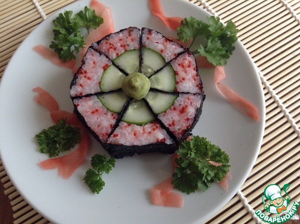 Rolls with cucumber