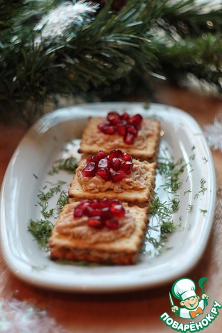 Appetizer with salmon 