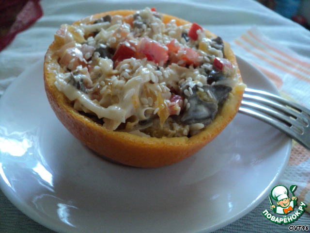 Salad with oranges