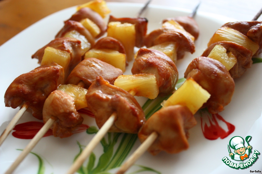 Chicken skewers