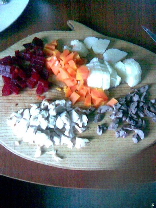 Мясной салат из... пароварки