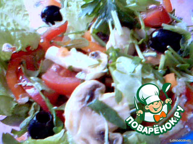 A light salad of 