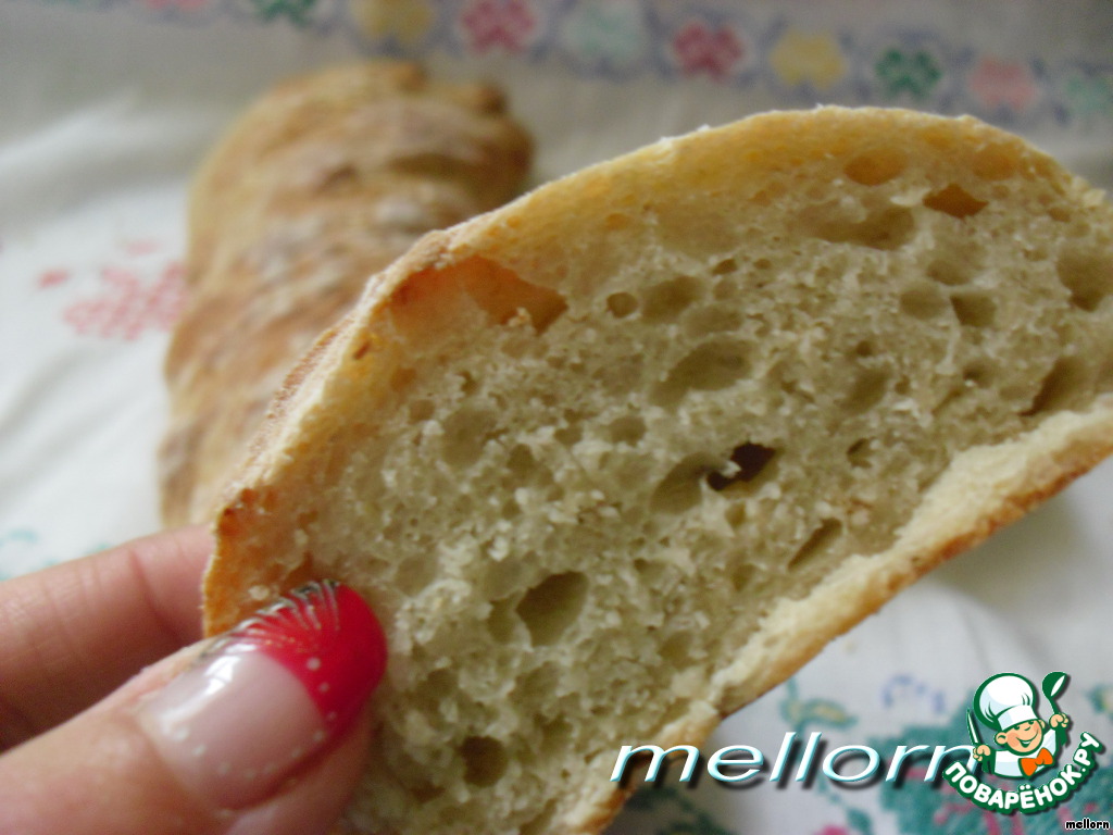 Oat twisted baguettes