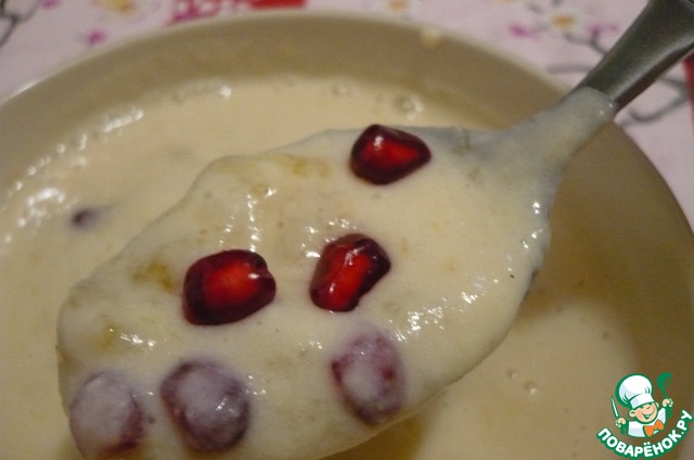 Fruit soup with carmelitani bananas