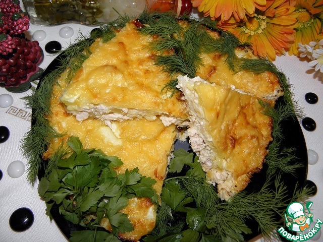 Squash-chicken casserole