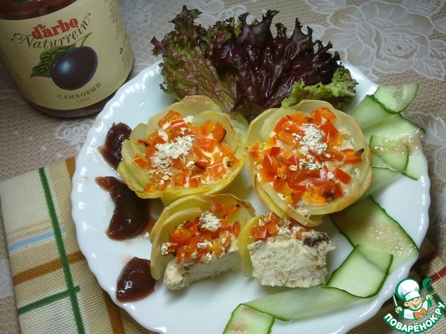 Potato baskets with minced chicken