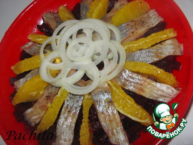 Herring with oranges