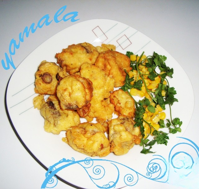 Mushrooms in batter