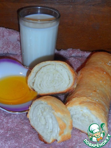 Home-made bread-the loaf with olive oil