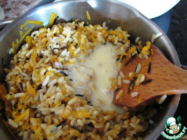 Porridge made of rice and bulgur 