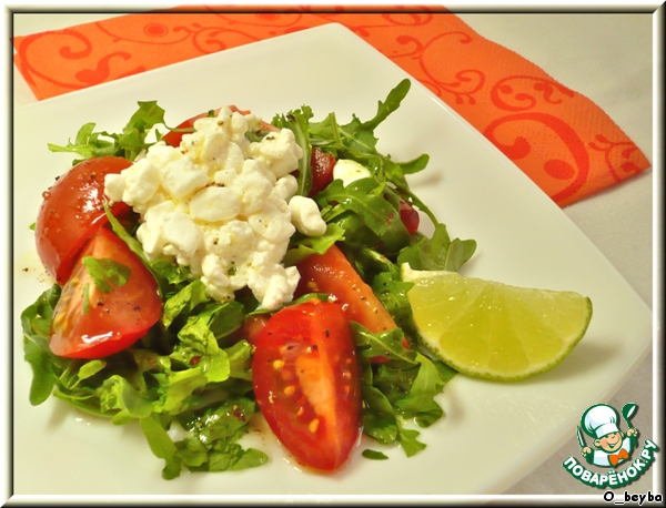 Salad with cottage cheese