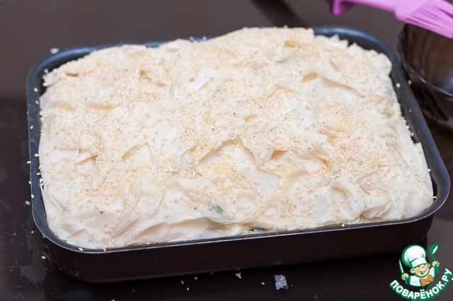 Fish pie with phyllo dough