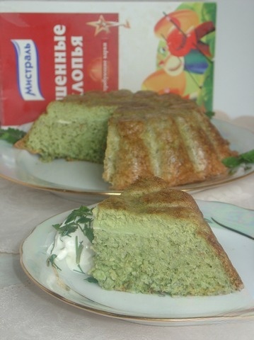 Millet pudding with sorrel and parsley