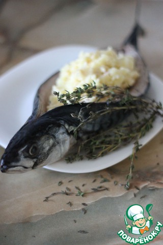 Mackerel baked with potatoes