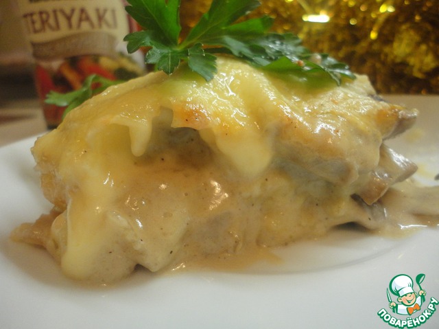 Potato sauce with mushrooms