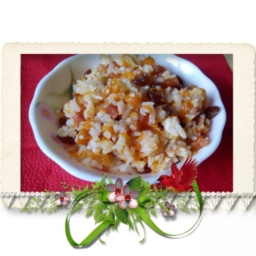 Сладкий рис с изюмом и курагой