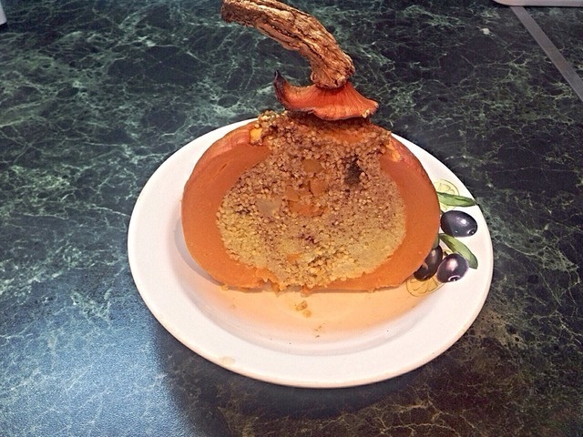 Каша пшенная в тыкве