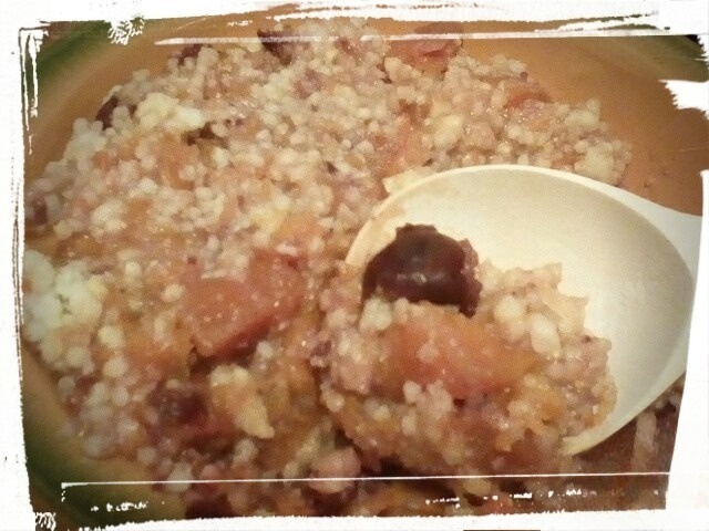 Пшённая каша с тыквой и вишней