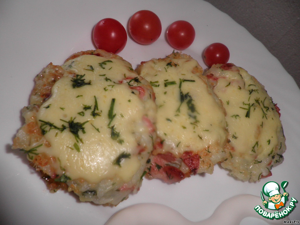 Rice fritters with cheese