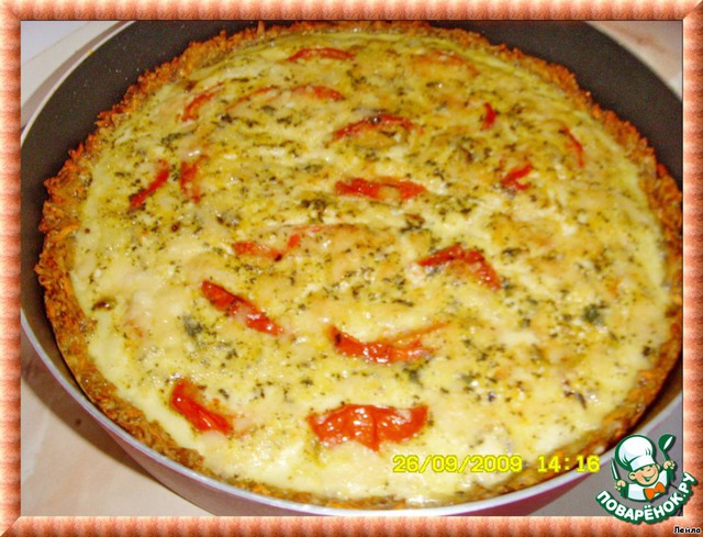 Tomatoes, baked in a vegetable basket