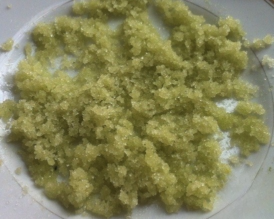 Colored sugar for Easter