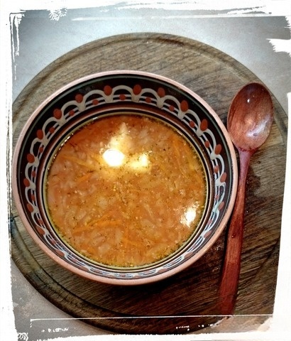 Kapustnyak in a pressure cooker