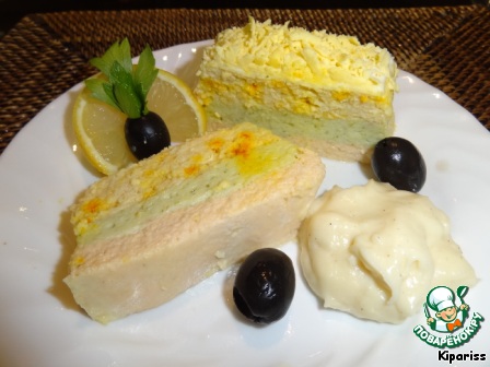 Terrine with salmon and seafood
