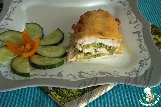 Chicken with broccoli and cheese