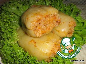 Перец, фаршированный рисом и мясным фаршем