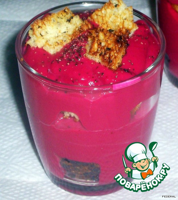 Beet tiramisu