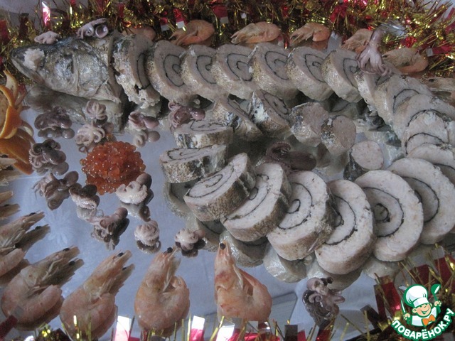 Stuffed pike perch