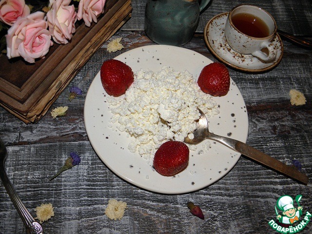 Cheese in a water bath