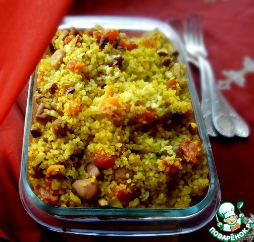 Spicy bulgur in Oriental style