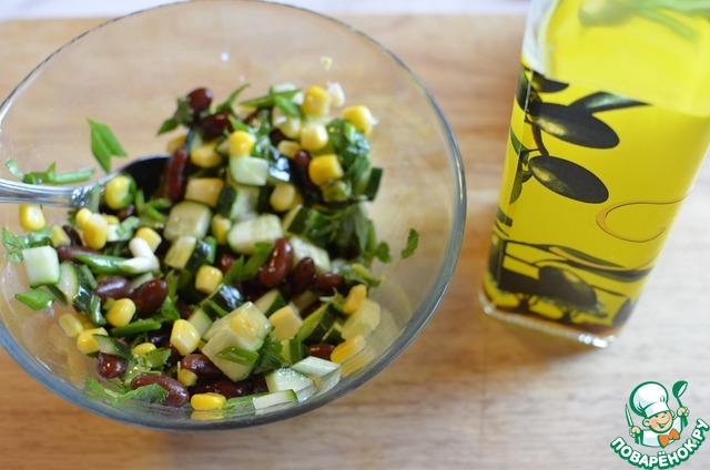 Bean salad baked potatoes