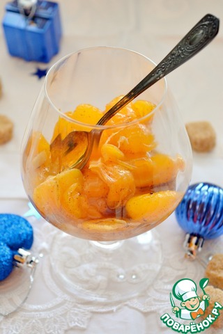 Warm Mandarin dessert