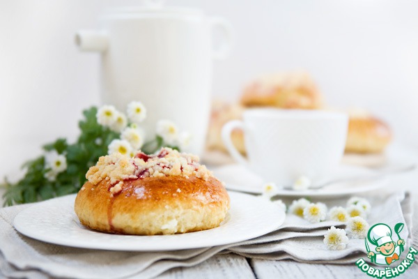 Strawberry scones with strategem