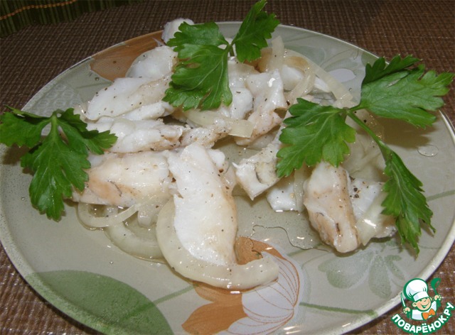 Pickled pike-perch (silver carp, squid)