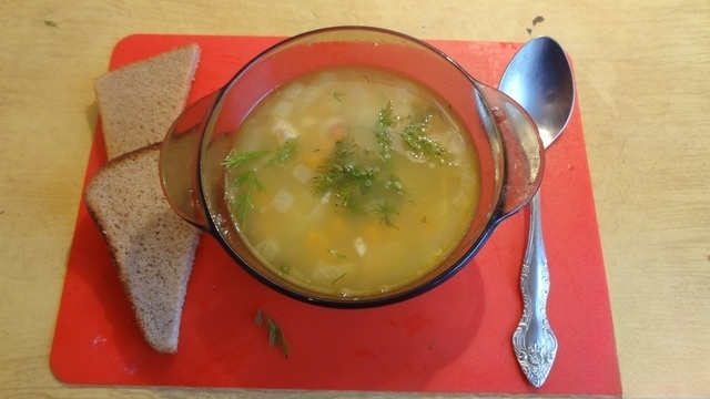 Soup of yellow lentils